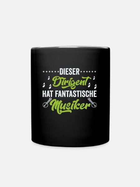 Dirigent, Musiker, Musikverein - Tasse einfarbig - Schwarz