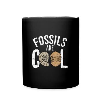 Les fossiles sont cool - Mug uni - noir - Devant