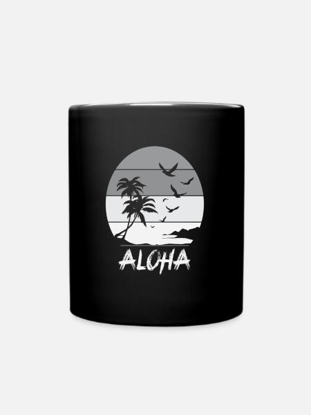 Aloha - Tasse einfarbig - Schwarz