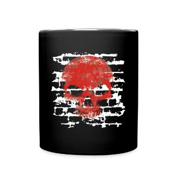 Crâne - Mug uni - noir - Devant