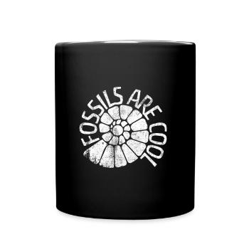 Les fossiles sont cool - Mug uni - noir - Devant