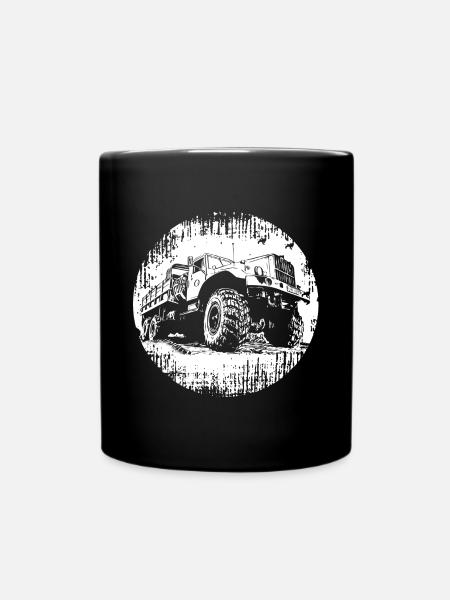 KRAZ LKW - Tasse einfarbig - Schwarz