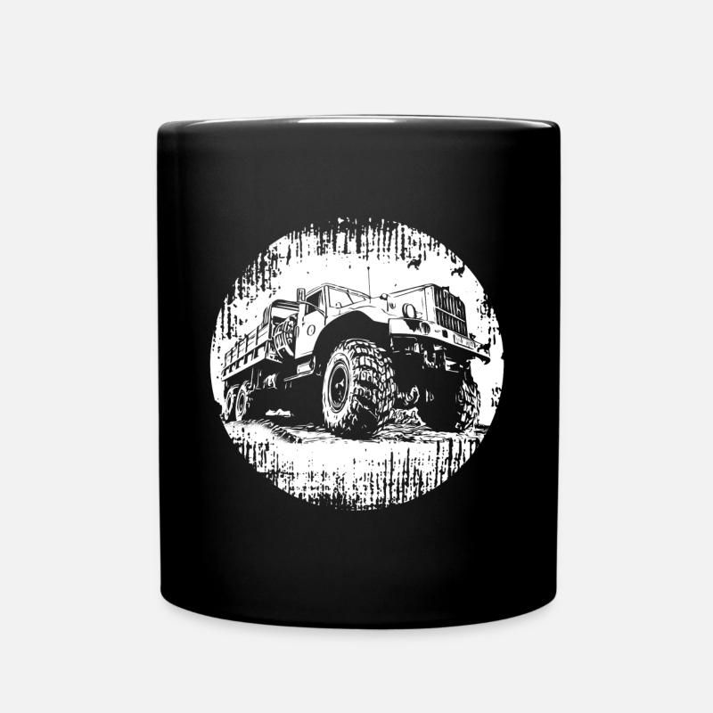 KRAZ LKW - Tasse einfarbig - Schwarz