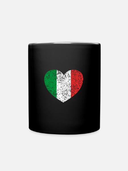 Italien - Tasse einfarbig - Schwarz