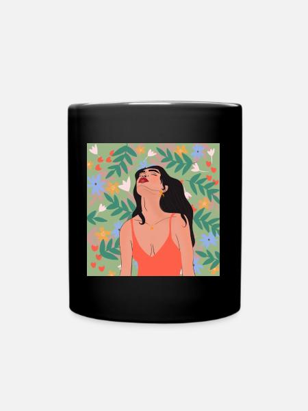 Estella - Tasse einfarbig - Schwarz