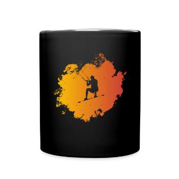 Kiter - Tasse einfarbig - Schwarz - Vorne