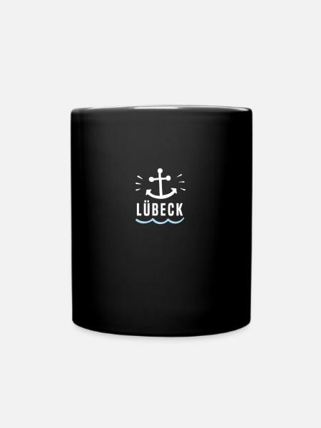 Lübeck - Tasse einfarbig - Schwarz