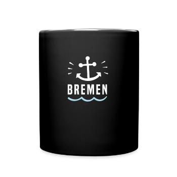Bremen - Tasse einfarbig - Schwarz - Vorne