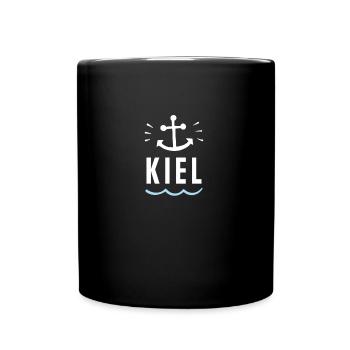 Kiel - Tasse einfarbig - Schwarz - Vorne