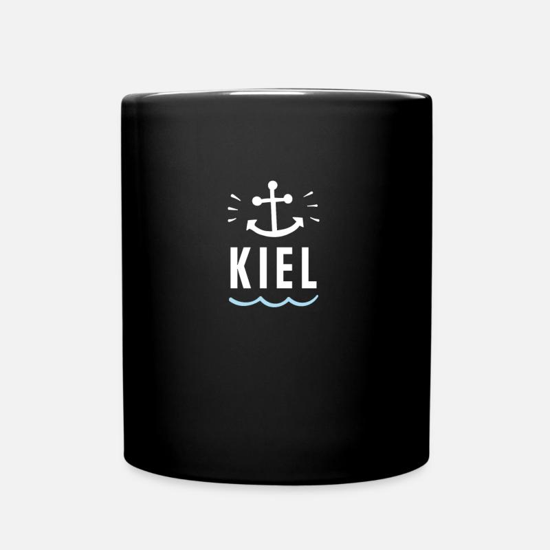 Kiel - Tasse einfarbig - Schwarz