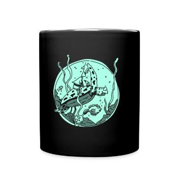 Beste Freunde - Tasse einfarbig - Schwarz - Vorne