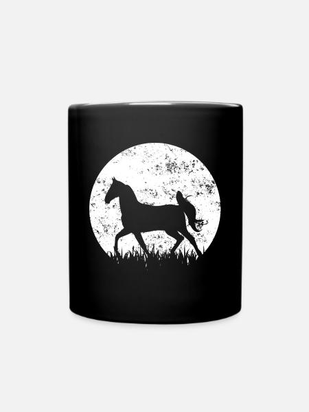 Chevaux chevaux chevaux - Mug uni - noir