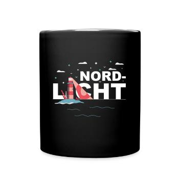 Nordlicht - Tasse einfarbig - Schwarz - Vorne