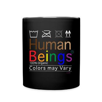 Human Beings - Tasse einfarbig - Schwarz - Vorne