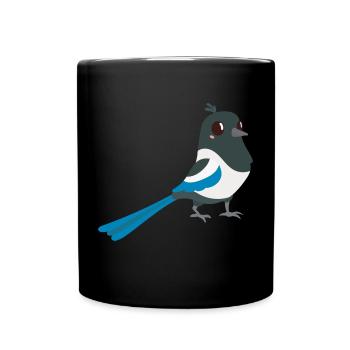 Elster - Tasse einfarbig - Schwarz - Vorne