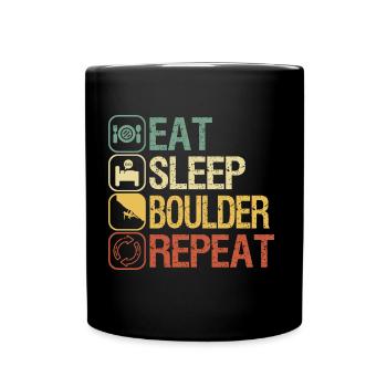 Bouldering - Full Colour Mug - black - Front