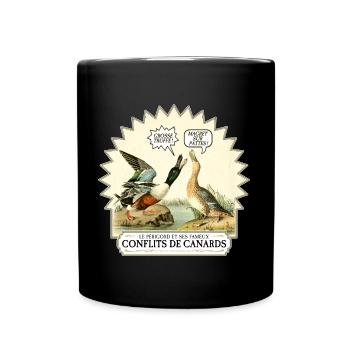 Conflits de Canards - Mug uni - noir - Devant
