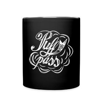 Puff Puff Pass - Tasse einfarbig - Schwarz - Vorne