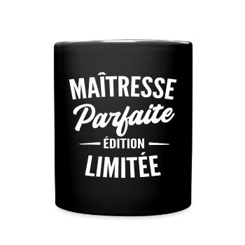maîtresse parfaite édition limitée - Mug uni - noir - Devant