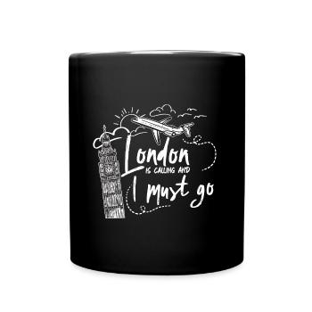 London - Big Ben - Tasse einfarbig - Schwarz - Vorne