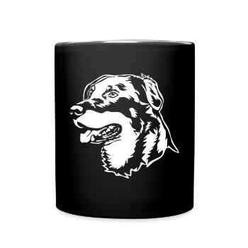 Beauceron head "Black Edition" - Full Colour Mug - black - Front