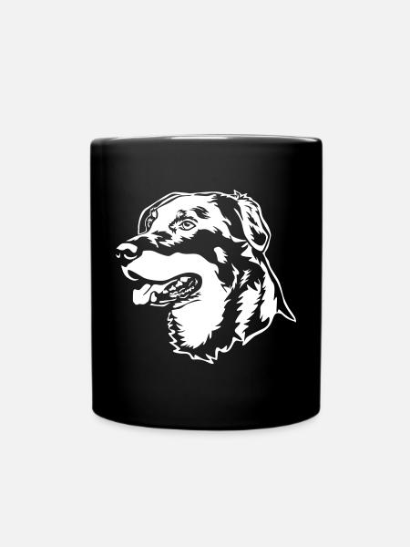 Beauceron Kopf "Black Edition" - Tasse einfarbig - Schwarz