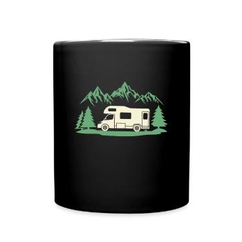 Wohnmobil rv Park Wohnmobil - Tasse einfarbig - Schwarz - Vorne