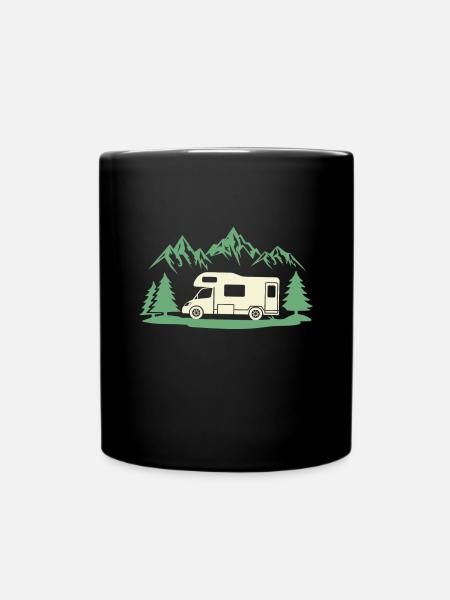 camping car rv park camper - Mug uni - noir