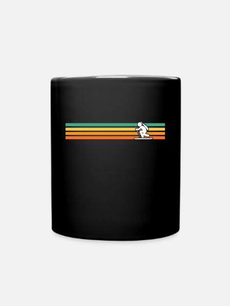 retro biathlon biathlete - Mug uni - noir