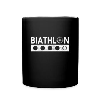 biathlon t-shirt - Full Colour Mug - black - Front