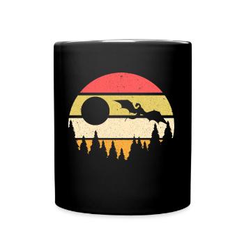 Idée cadeau de jeu de rôle Dragons moyen âge - Mug uni - noir - Devant