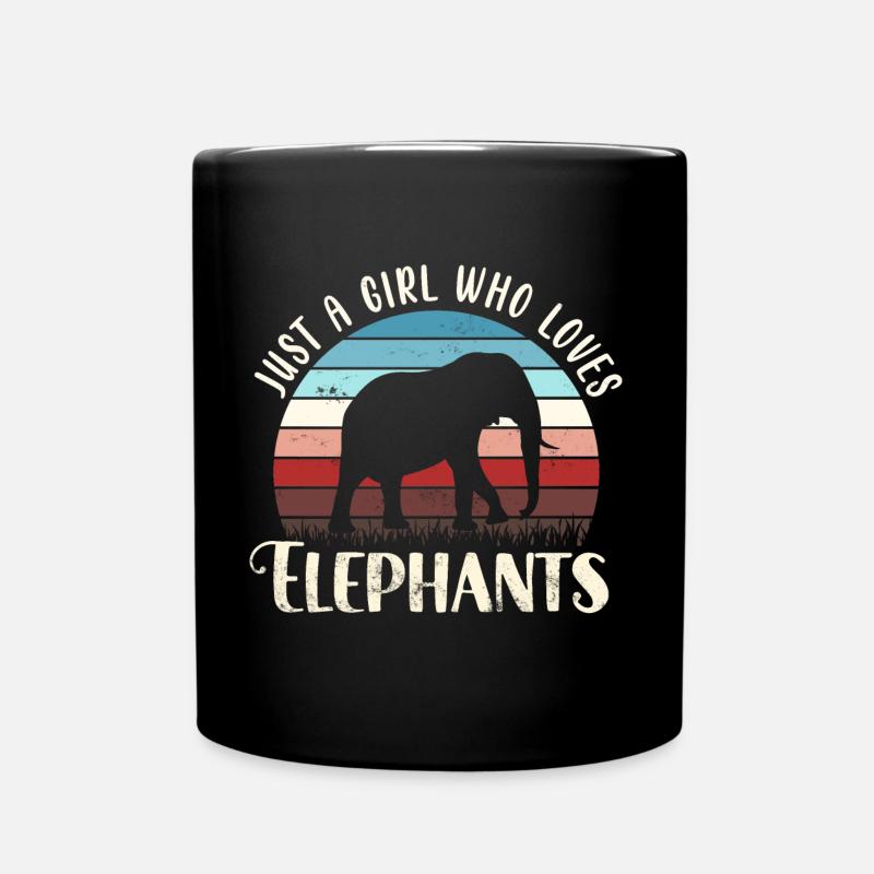 Eléphant éléphant - Mug uni - noir