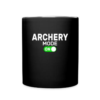 archery mode on - Mug uni - noir - Devant