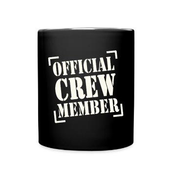 official crew member - Mug uni - noir - Devant