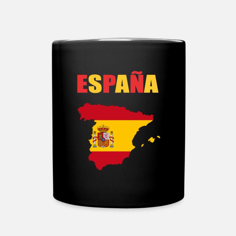 Spanien Design - Tasse einfarbig - Schwarz