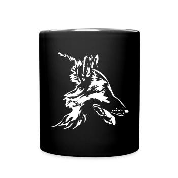 Tervuren Head "Black Edition" - Full Colour Mug - black - Front