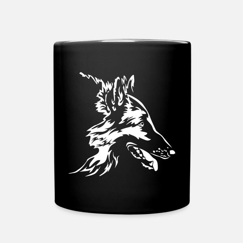 Tête tervuren « Black Edition » - Mug uni - noir