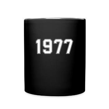 T-Shirt 1977 made in 1971 - Tasse einfarbig - Schwarz - Vorne