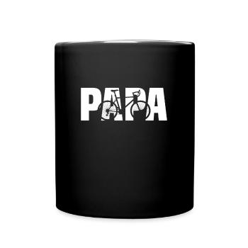 Cyclist dad - Full Colour Mug - black - Front