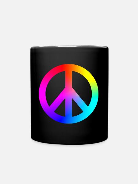 Peace - Full Colour Mug - black