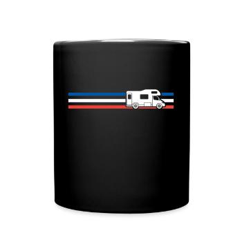Camping-Bus flagge nationale de france - Tasse einfarbig - Schwarz - Vorne