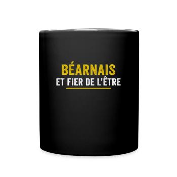 Béarnais et fier de l'être cadeau béarnais bearn - Mug uni - noir - Devant