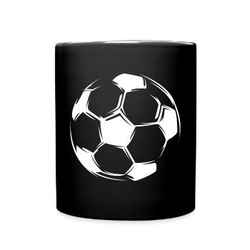 fußball soccer team symbol present Ball Logo icon - Tasse einfarbig - Schwarz - Vorne