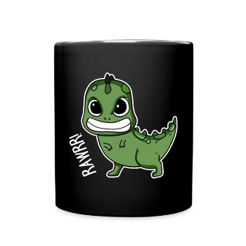Bébé dinosaure cadeau - Mug uni - noir - Devant