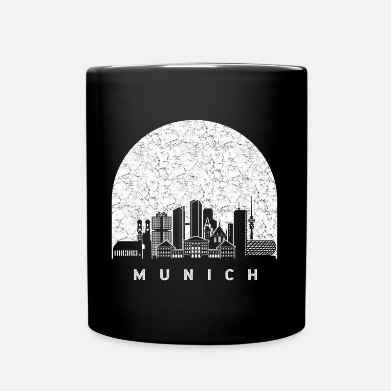 München Deutschland Skyline - Tasse einfarbig - Schwarz