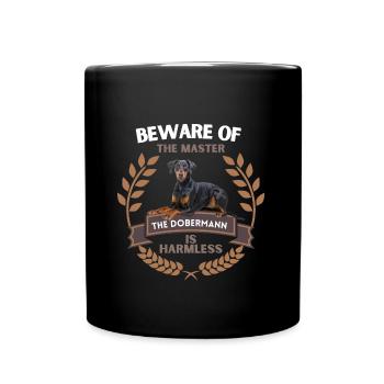 Beware of the master - Geschenkidee - Tasse einfarbig - Schwarz - Vorne