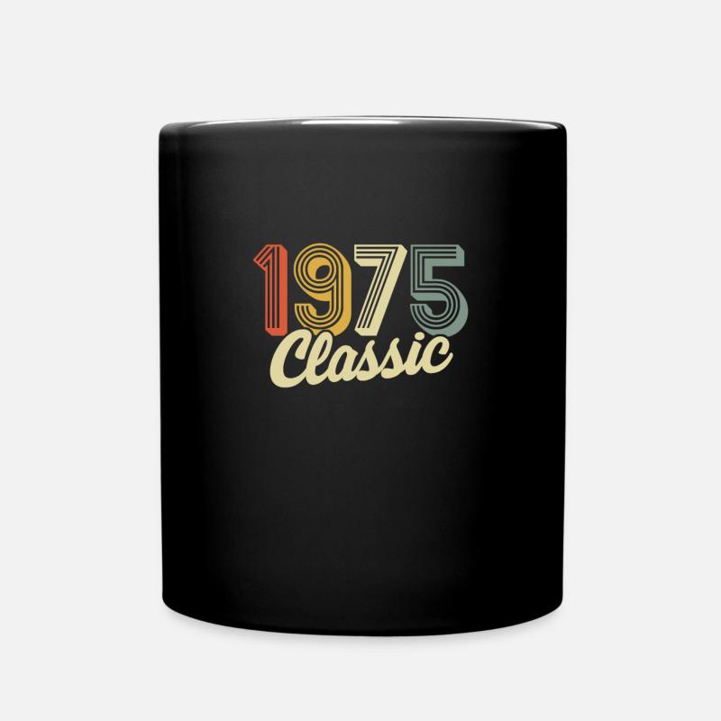 classic 1975 made in 1975 - Full Colour Mug - black