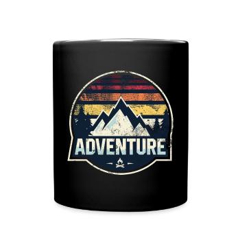 Adventure Mountain Patch - Tasse einfarbig - Schwarz - Vorne