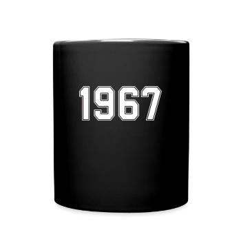 t-shirt 1967 anniversaire 1967 - Mug uni - noir - Devant