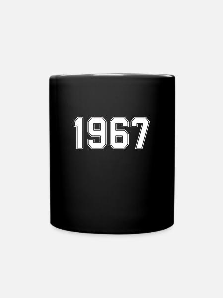t-shirt 1967 anniversaire 1967 - Mug uni - noir
